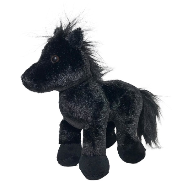 GANZ Webkinz Black Stallion Plush Toy Retired HM145  ~No Code~ - Picture 1 of 14
